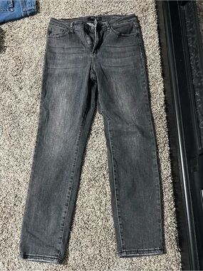 Judy Blue Faded Black Straight-Leg Jeans